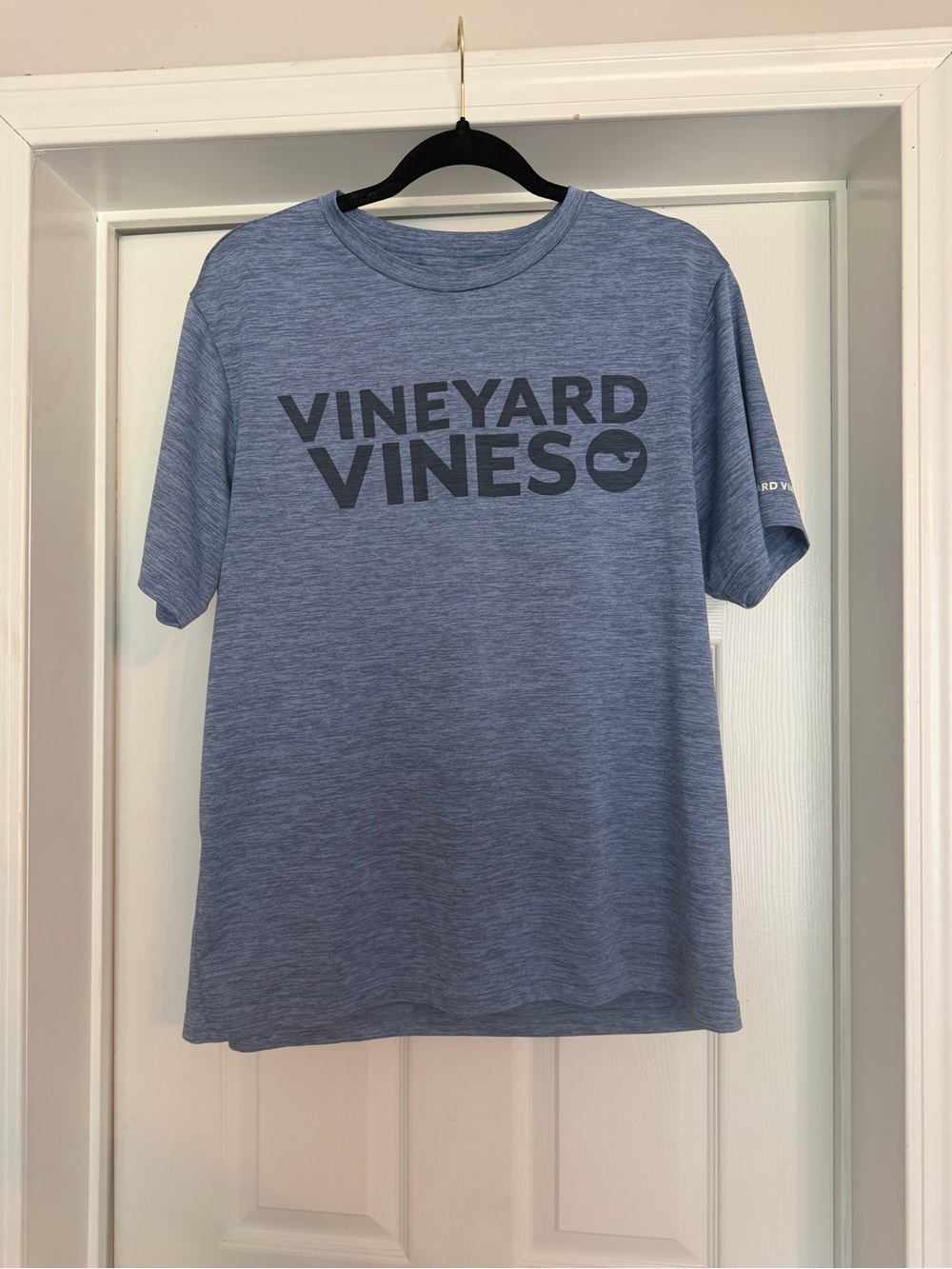 Vineyard Vines Blue Heather Logo Tee
